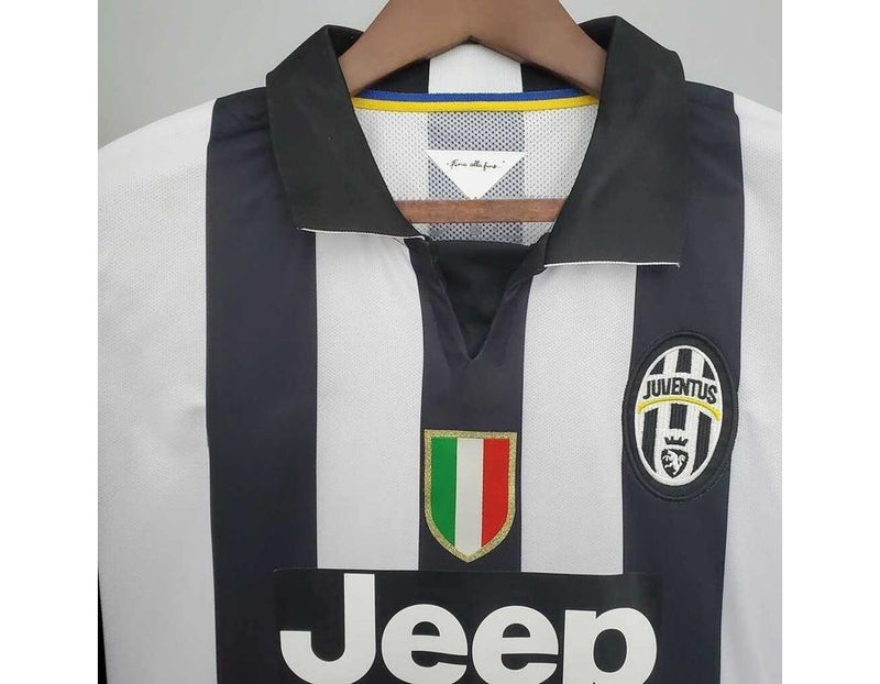 Camiseta da Retro Juventus 2014/15 Masculina - Preto+Branco
