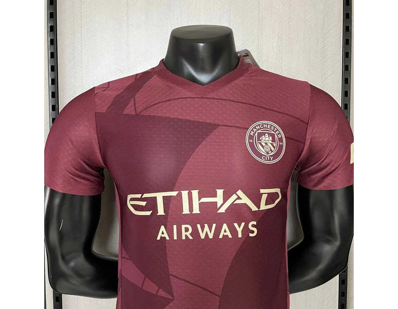 Camisa Manchester City Thrid III 2425 Jogador - Vinho