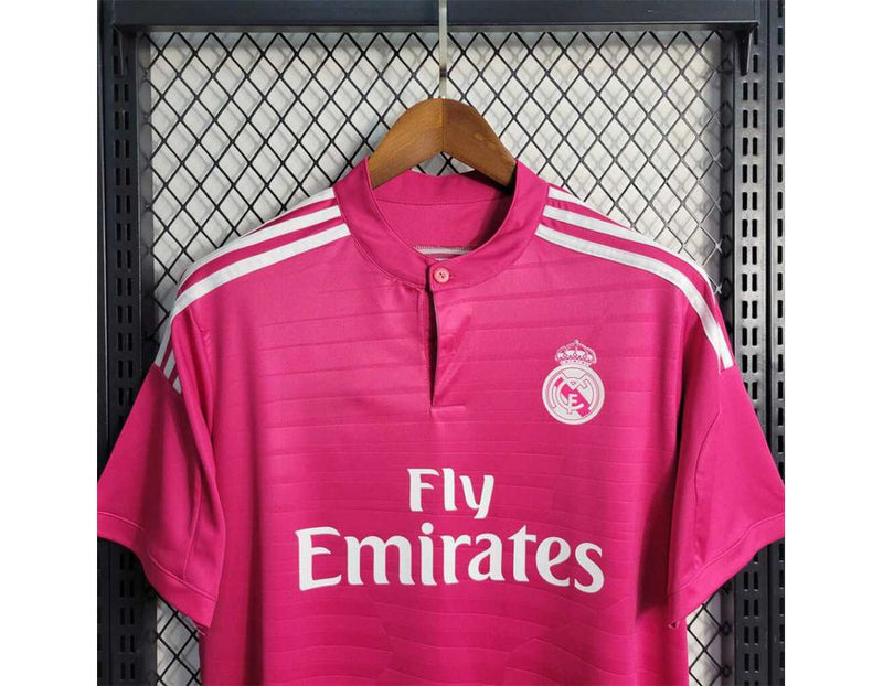 Camisa Real Madrid Retrô Third III Ronaldo 7 - 14/15 - Rosa