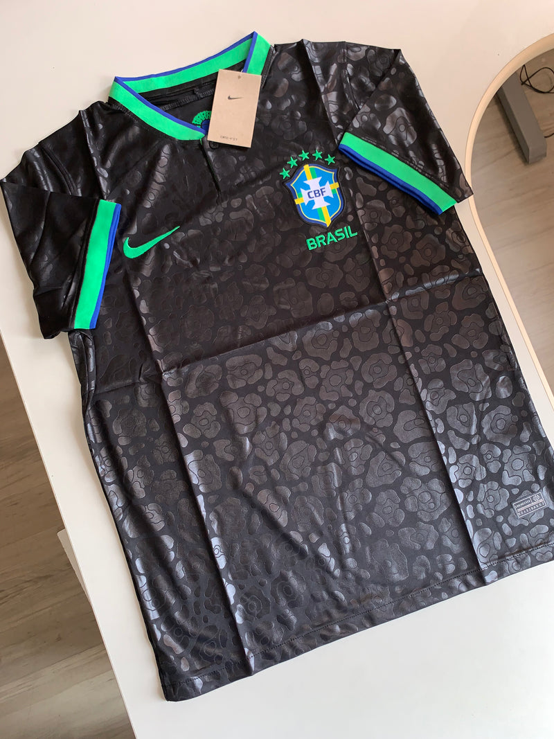 Camisa Brasil 22/23 Preta “Edição Leopardo”