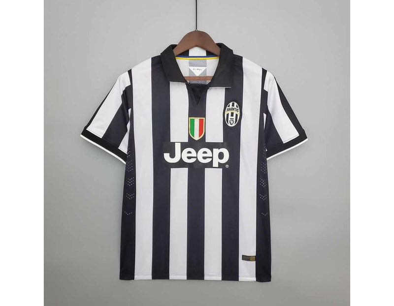 Camiseta da Retro Juventus 2014/15 Masculina - Preto+Branco