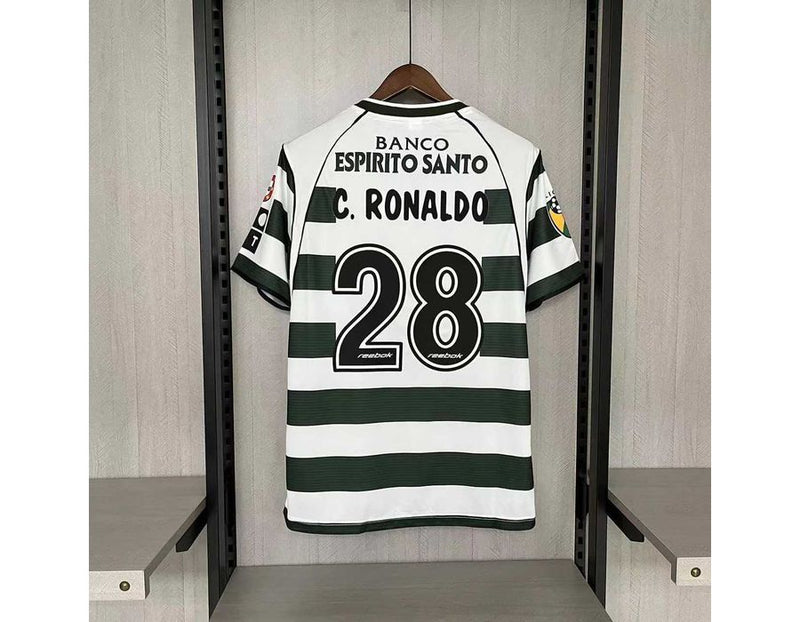 Camisa Retrô Sporting Portugal Cristiano Ronaldo 28
