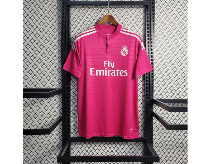Camisa Real Madrid Retrô Third III Ronaldo 7 - 14/15 - Rosa