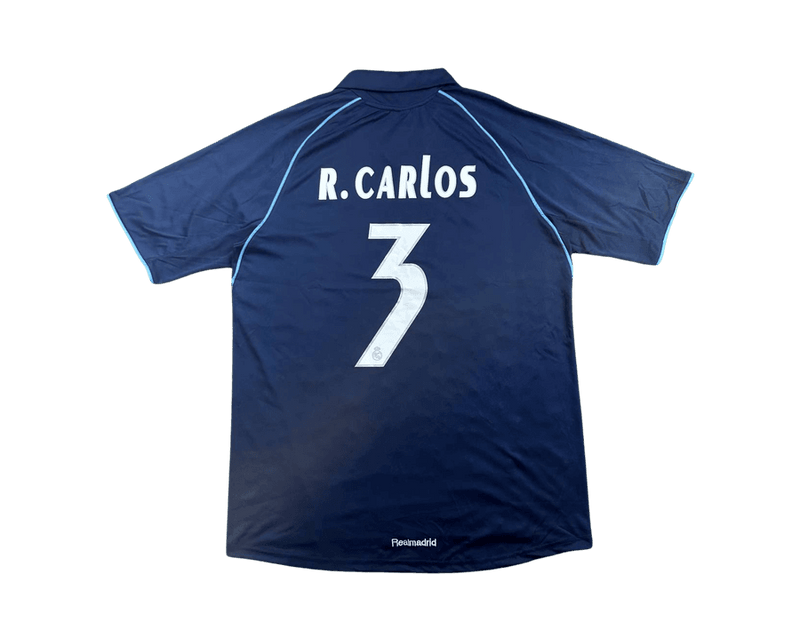 Camisa Retrô Real Madrid Away II R. CARLOS 3 - 2005-06